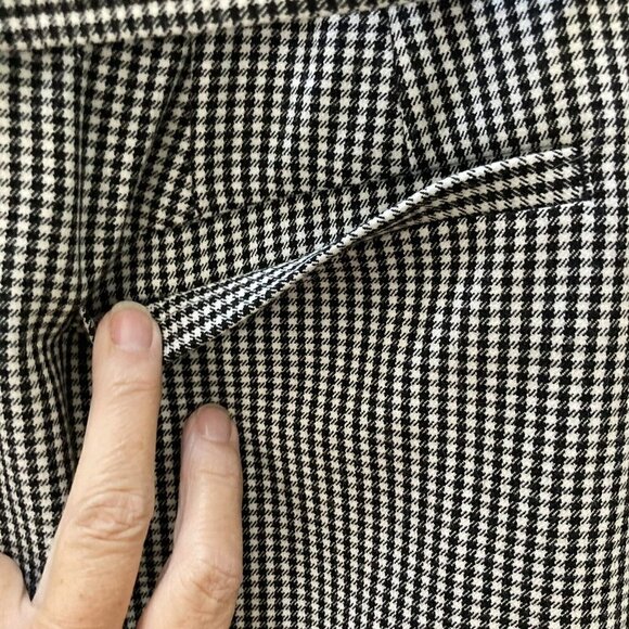 Lane Bryant NWT ‘The Lena’ Curvy Fit Houndstooth Belted Culotte Crop Pant-22 - Picture 5 of 12